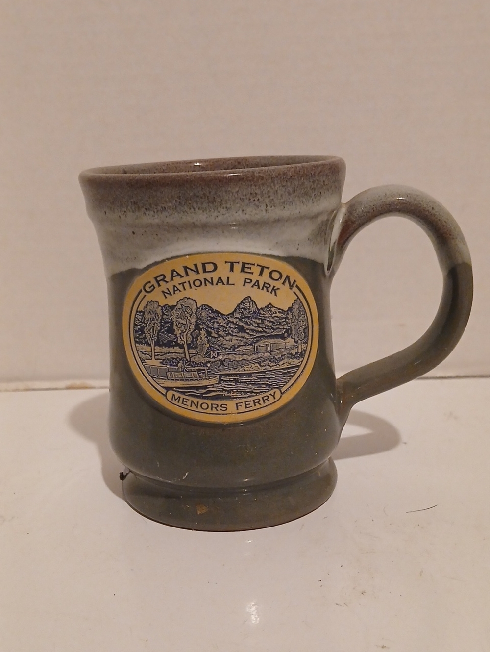 Grand Teton National Park Green Ceramic Coffee Mug